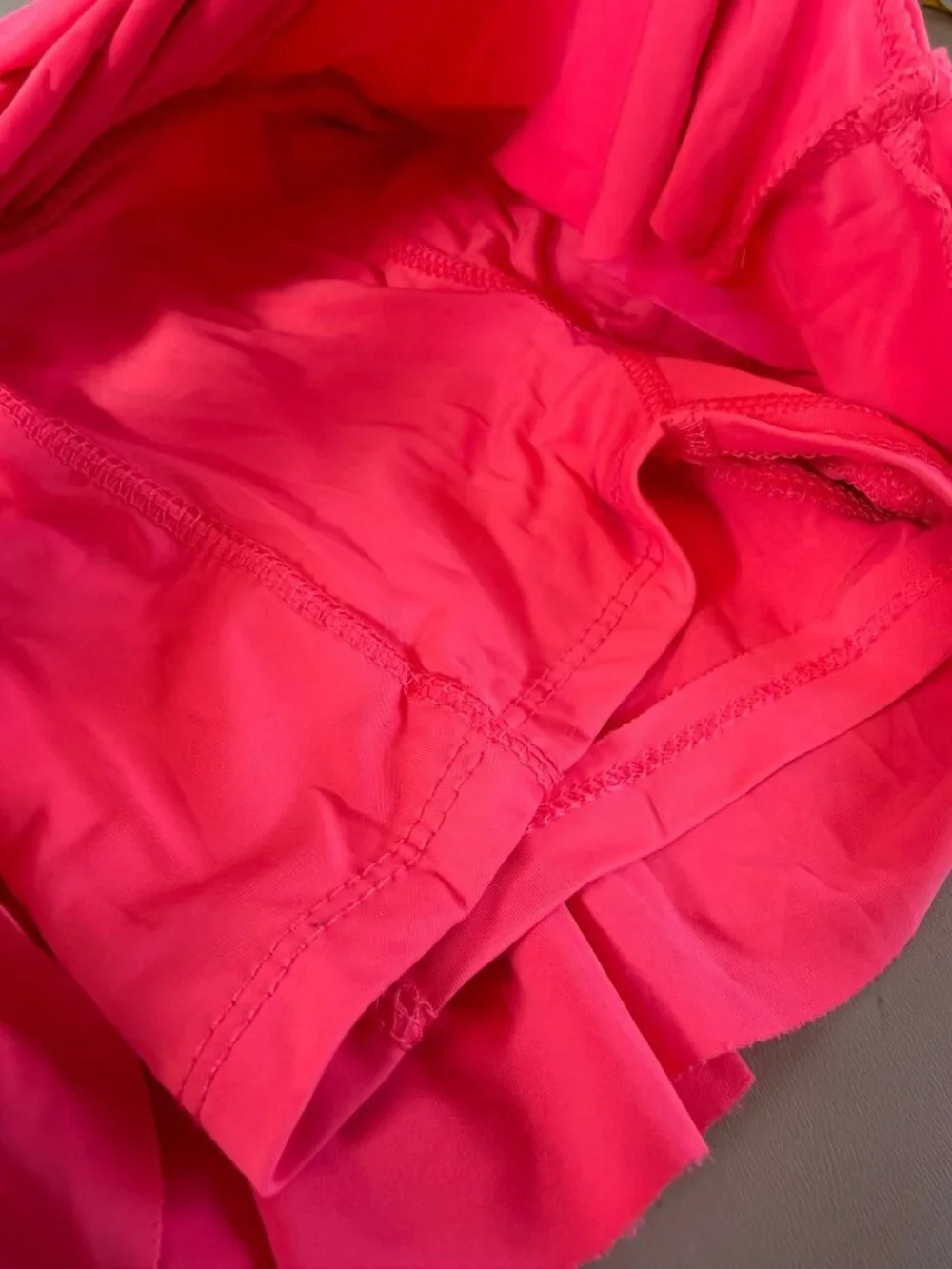 Girls btween Pink Ruffle Shorts Elastic Waistband  Layered